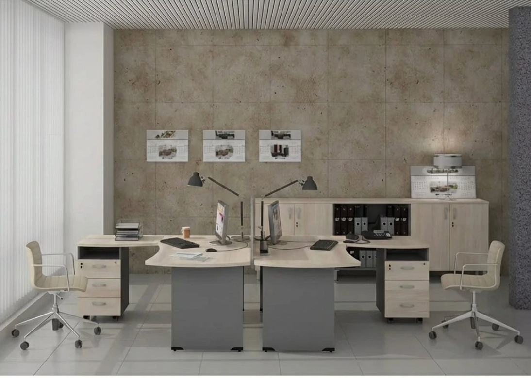 Sestava kancelářského nábytku Manager 1, akát světlý