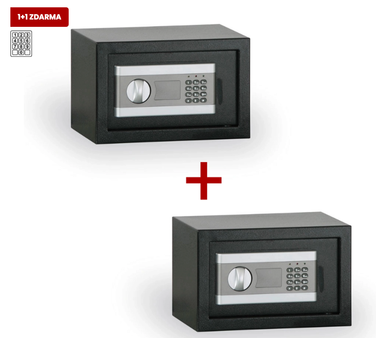 Nábytkový sejf elektronický 1+1 ZDARMA, 5 L